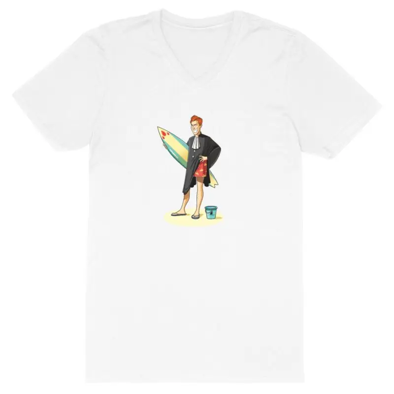 T-shirt Col V - Les dents de la mer